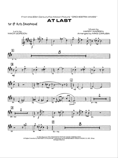 At Last: E-flat Alto Saxophone