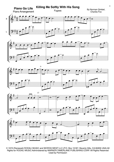 Killing Me Softly With His Song