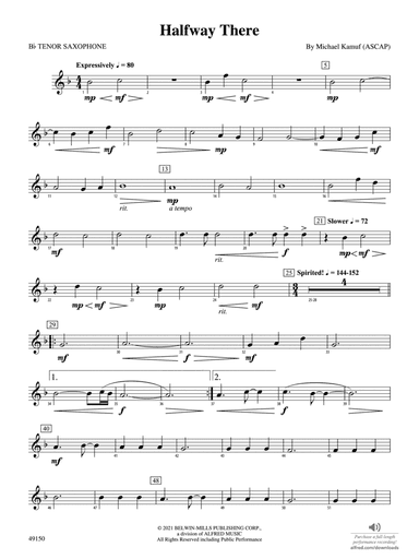 Halfway There: B-flat Tenor Saxophone