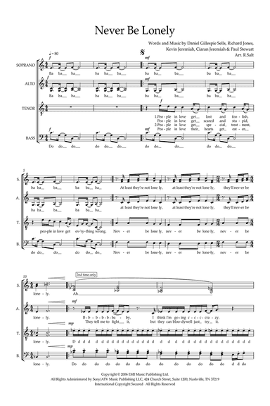 Never Be Lonely (arr. Richard Salt)