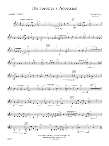 The Sorcerer's Procession: 1st B-flat Trumpet