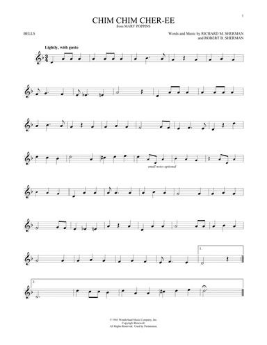 Chim Chim Cher-ee (from Mary Poppins)