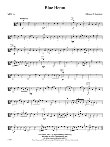 Blue Heron: Viola