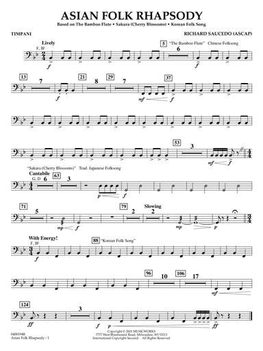 Asian Folk Rhapsody - Timpani