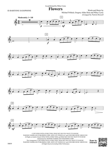 Flowers: E-flat Baritone Saxophone
