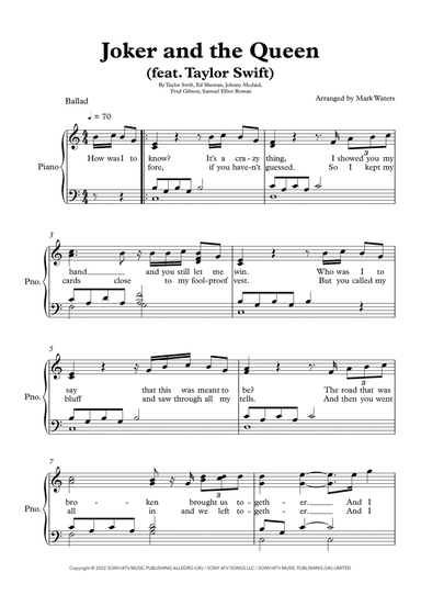 The Joker And The Queen (feat. Taylor Swift)