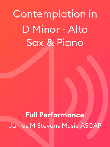 Contemplation in D Minor - Alto Sax & Piano