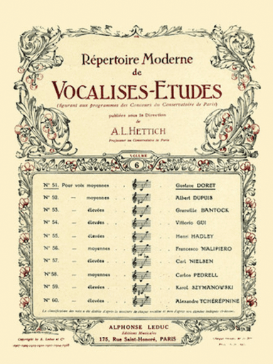Vocalises-Etudes pour Voix Moyennes