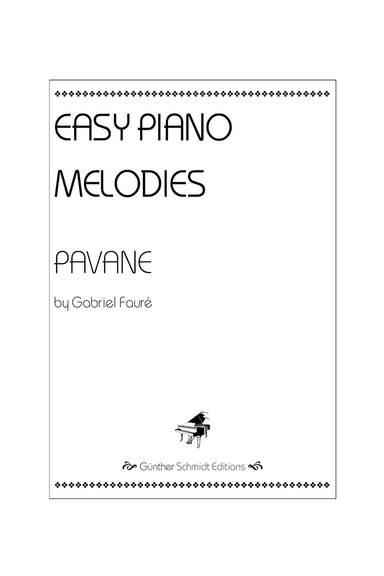 Pavane by Gabriel Fauré / Easy Piano Music