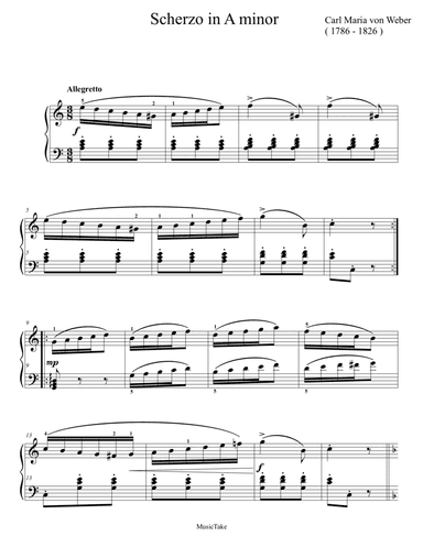 Weber Scherzo in A minor