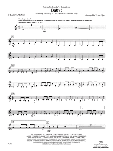 Baby!: B-flat Bass Clarinet
