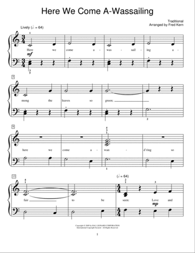 Here We Come A-Wassailing