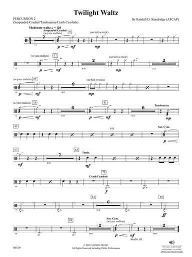 Twilight Waltz: 2nd Percussion