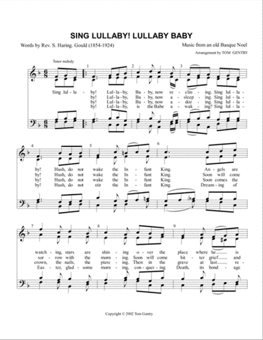 Sing Lullaby! Lullaby Baby - SATB
