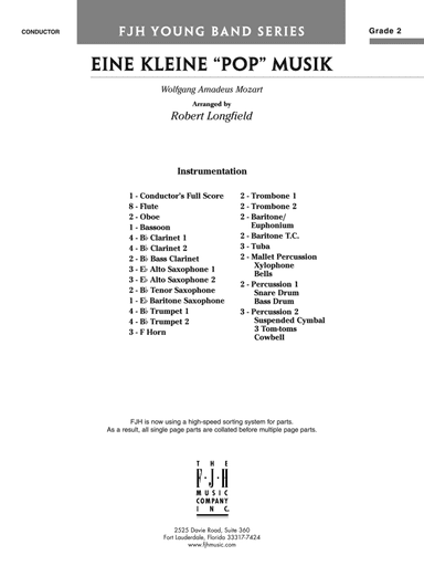 Eine Kleine "Pop" Musik: Score