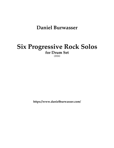 Six Progressive Rock Solos for Drum Set