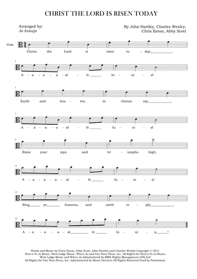 CHRIST THE LORD IS RISEN TODAY