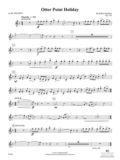 Otter Point Holiday: 1st B-flat Trumpet