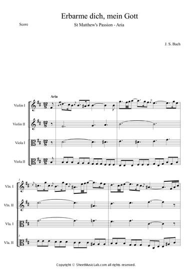 Erbarme dich, mein Gott