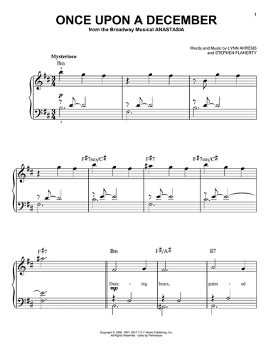 Once Upon A December (from Anastasia)