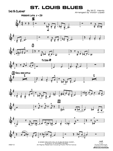 St. Louis Blues: 2nd B-flat Clarinet