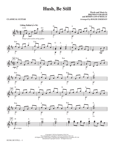 Hush, Be Still (arr. Roger Emerson) - Classical Guitar