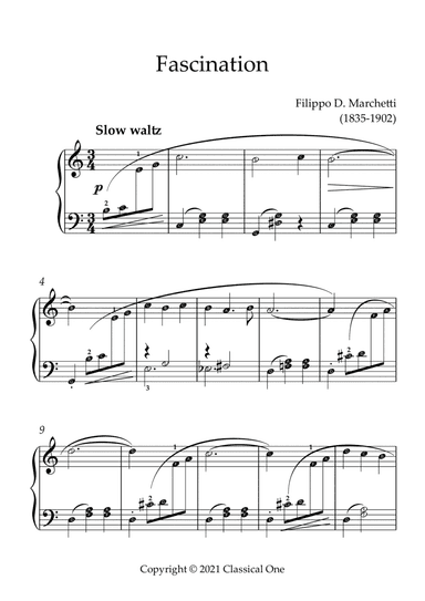 Marchetti - Fascination(With Note name)