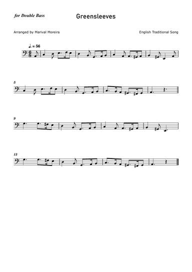Greensleeves - Double Bass solo