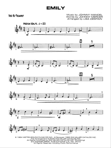 Emily: 3rd B-flat Trumpet