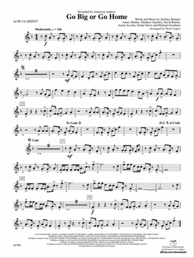 Go Big or Go Home: 1st B-flat Clarinet