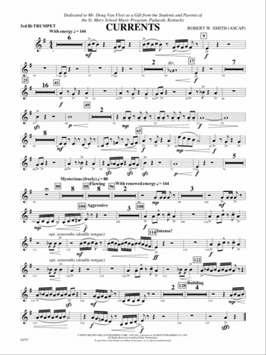 Currents: 3rd B-flat Trumpet