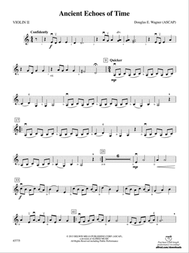 Ancient Echoes of Time: 2nd Violin