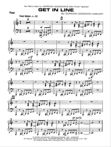 Get in Line: Piano Accompaniment