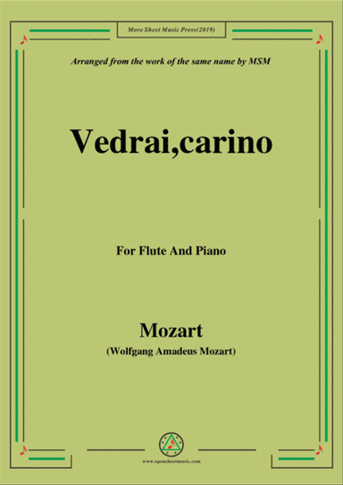 Mozart-Vedrai,carino,for Flute and Piano