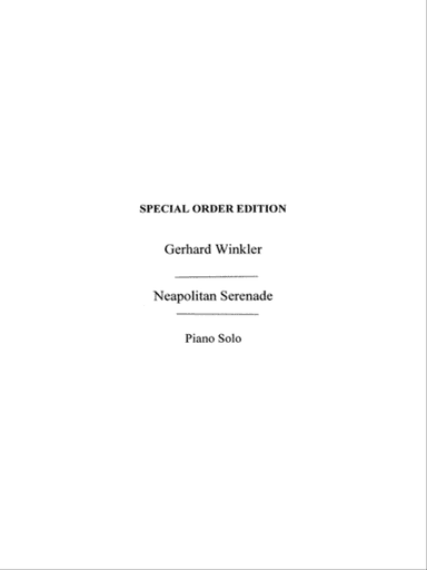 Winkler, G Neapolitan Serenade
