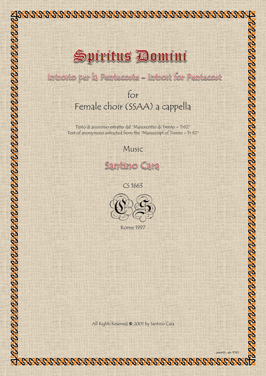 Spiritus Domini - Introit for female choir a cappella