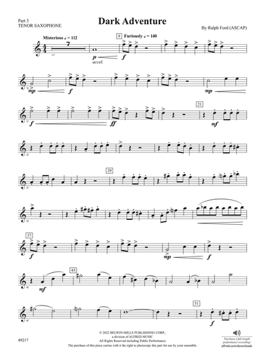 Dark Adventure: Part 3 - Tenor Saxophone