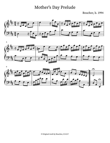 Mother's Day Prelude