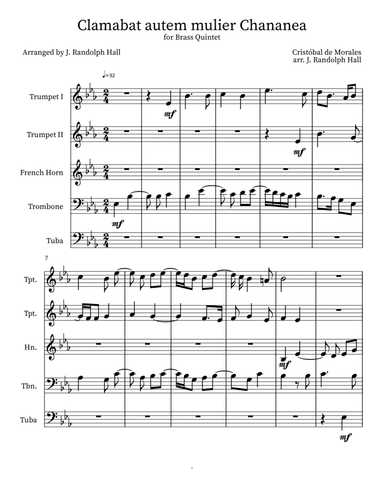 Clamabat autem mulier Chananea