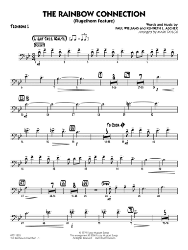 The Rainbow Connection (from The Muppet Movie) (arr. Mark Taylor) - Trombone 1