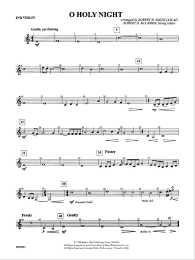 O Holy Night: 2nd Violin