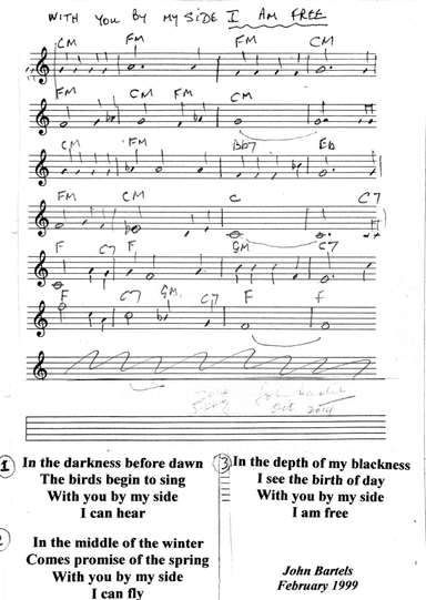 With you by my side I am free