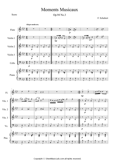 Moments Musicaux No.3