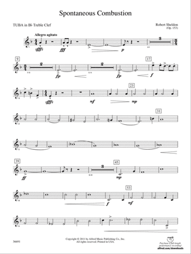 Spontaneous Combustion: (wp) B-flat Tuba T.C.