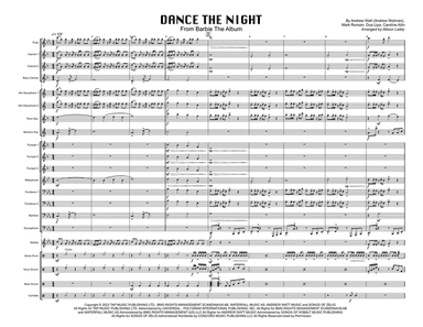 Dance The Night - Score Only