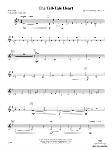 The Tell-Tale Heart: (wp) E-flat Tuba T.C.
