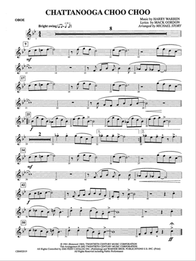 Chattanooga Choo Choo: Oboe