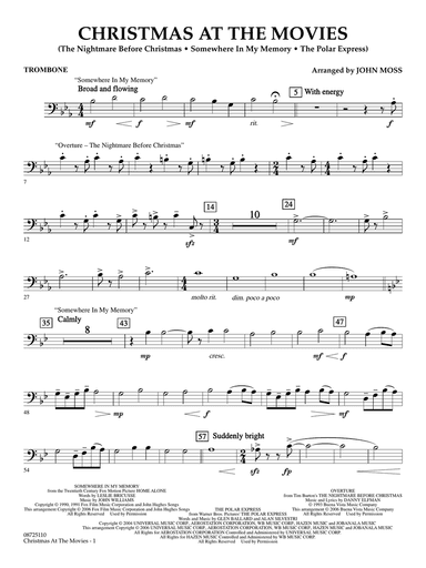 Christmas at the Movies - Trombone