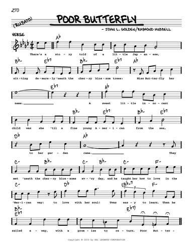 Poor Butterfly (arr. Robert Rawlins)