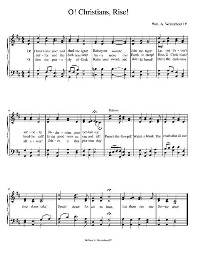 O! Christians, Rise!